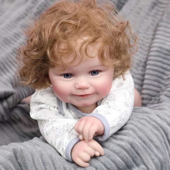 20Inch Cute Soft Viny Real Life Reborn Baby Boy Doll with Toy for 3+ Year Kids - Picture 2 of 9